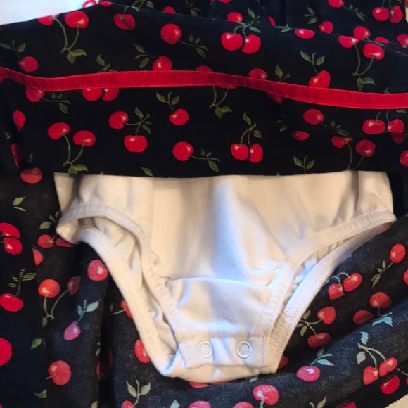 SOLD XP NEW pinafore 3 pc set! HTF cherries ❤️ 🍒 - Picture 3 of 4